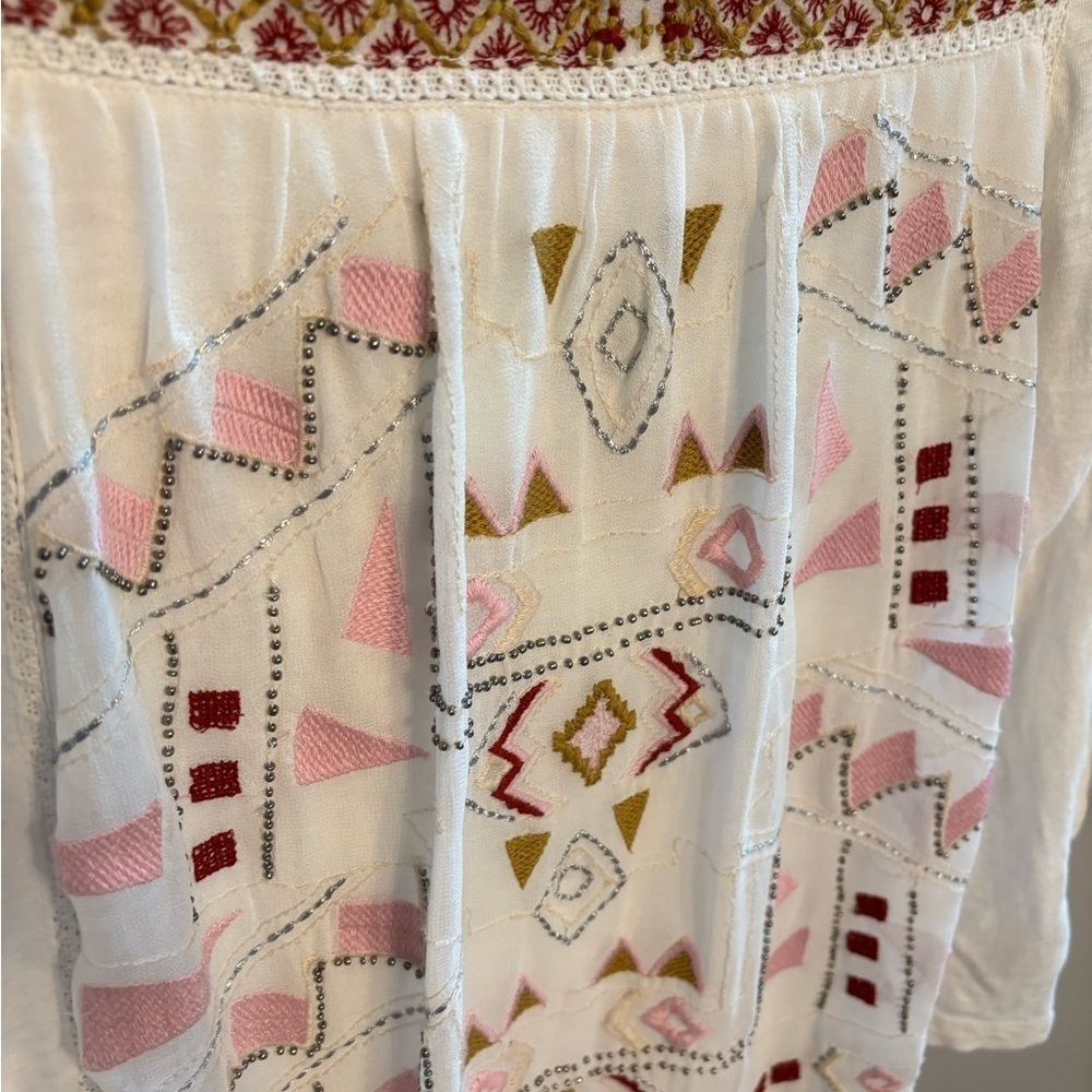 Anthropologie Akemi + Kin 3/4 Sleeve blouse sz med - Picture 2 of 6